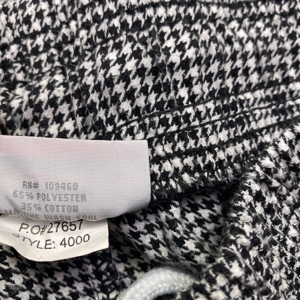 Uncommon Threads Houndstooth Elastic Waist Shorts Black White Style 4000 Mens‎ M